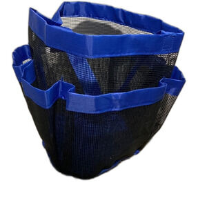 Basket Mesh Shower Bag Organizer Blue